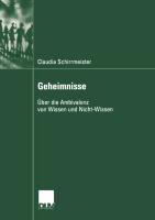 Cover: 9783824445820 | Geheimnisse | Über die Ambivalenz von Wissen und Nicht-Wissen | Buch