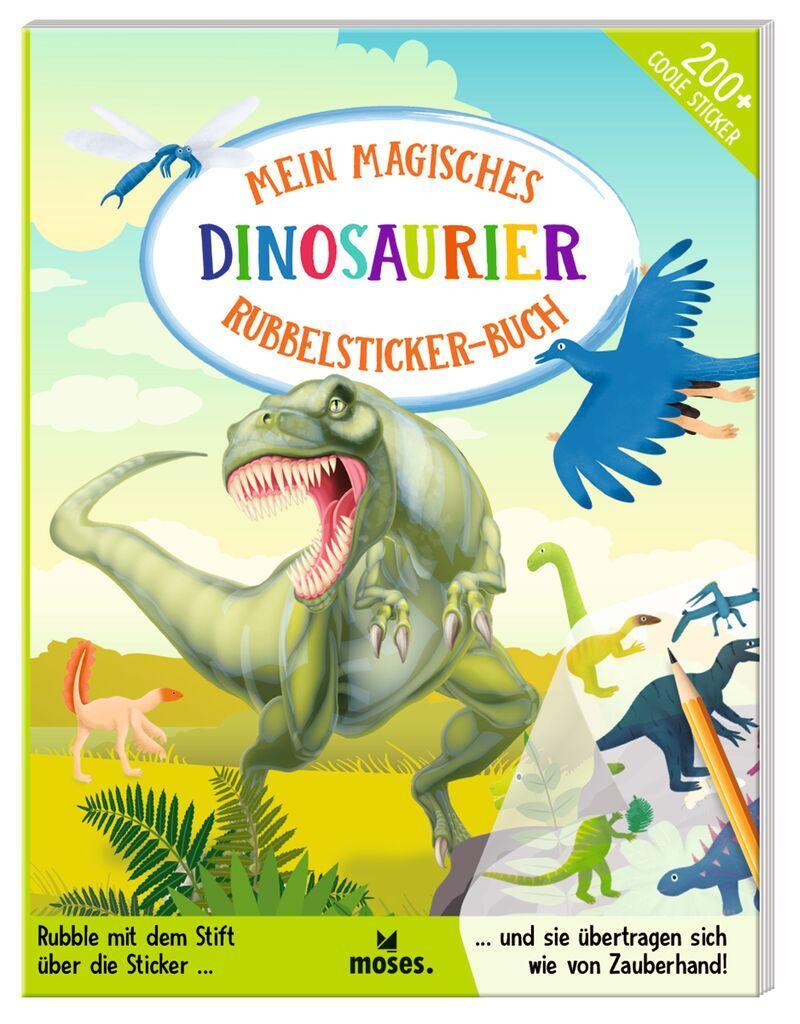 Cover: 9783964552754 | Mein magisches Rubbelsticker-Buch Dinosaurier | Amanda Lott | Buch