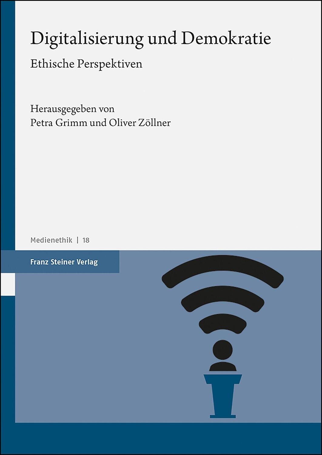 Cover: 9783515128261 | Digitalisierung und Demokratie | Ethische Perspektiven | Grimm (u. a.)