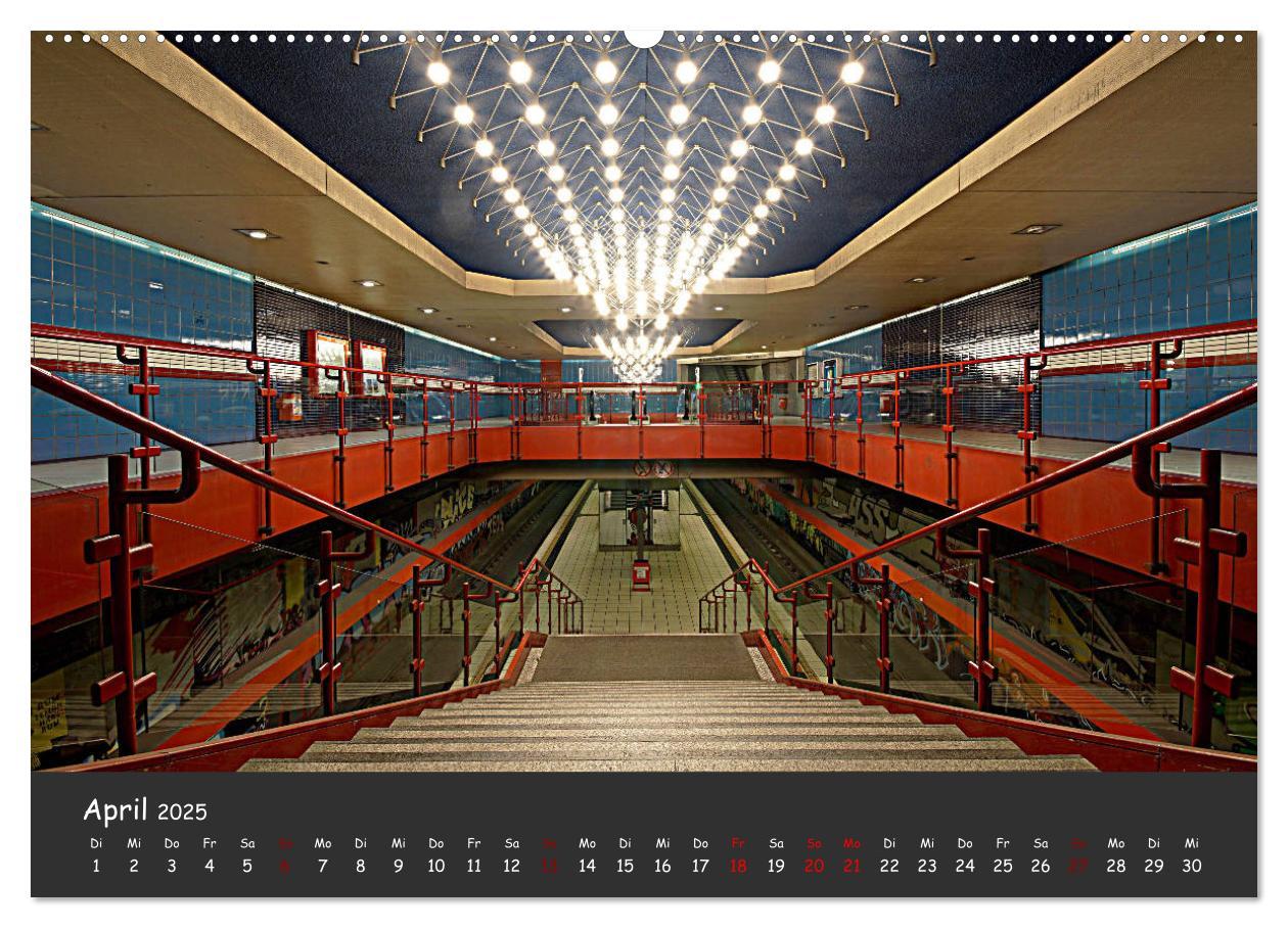 Bild: 9783435317141 | U-Bahn-Stationen des Westens (Wandkalender 2025 DIN A2 quer),...