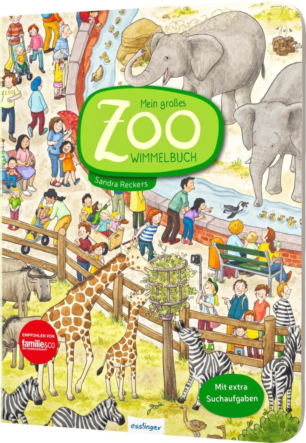 Cover: 9783480236992 | Mein großes Zoo-Wimmelbuch | Mit Suchaufgaben | Sandra Reckers | Buch