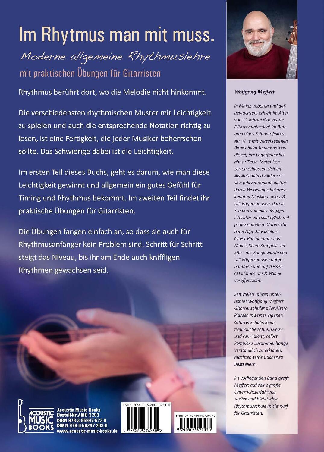 Rückseite: 9783869476230 | Im Rhythmus man mit muss. | Wolfgang Meffert | Taschenbuch | Deutsch