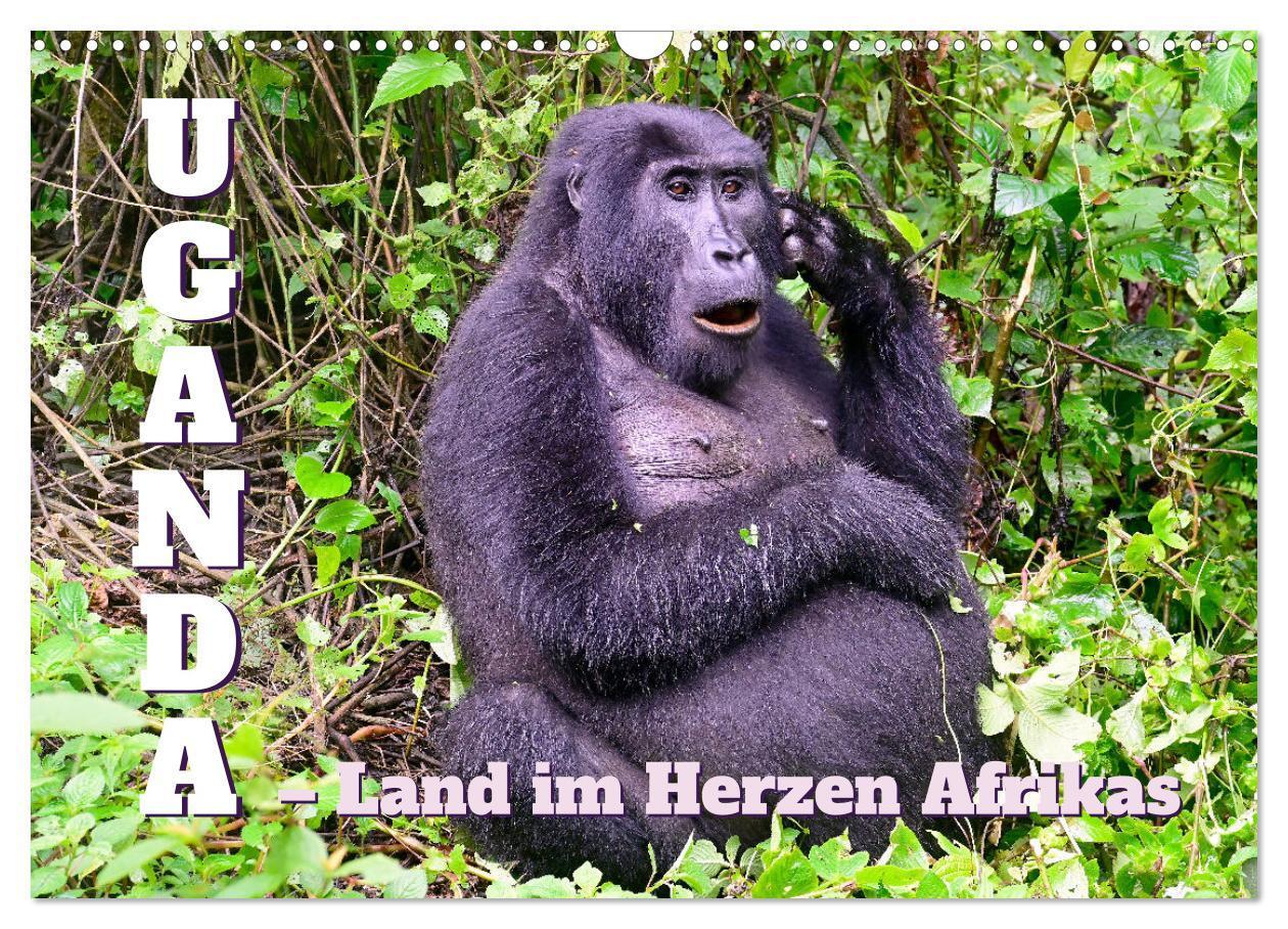 Cover: 9783383674815 | Uganda ¿ Land im Herzen Afrikas (Wandkalender 2024 DIN A3 quer),...
