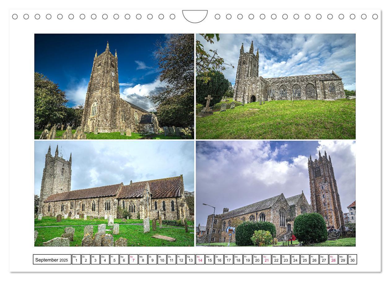 Bild: 9783383762291 | Trutzig und Wehrhaft - Englands Kirchen (Wandkalender 2025 DIN A4...