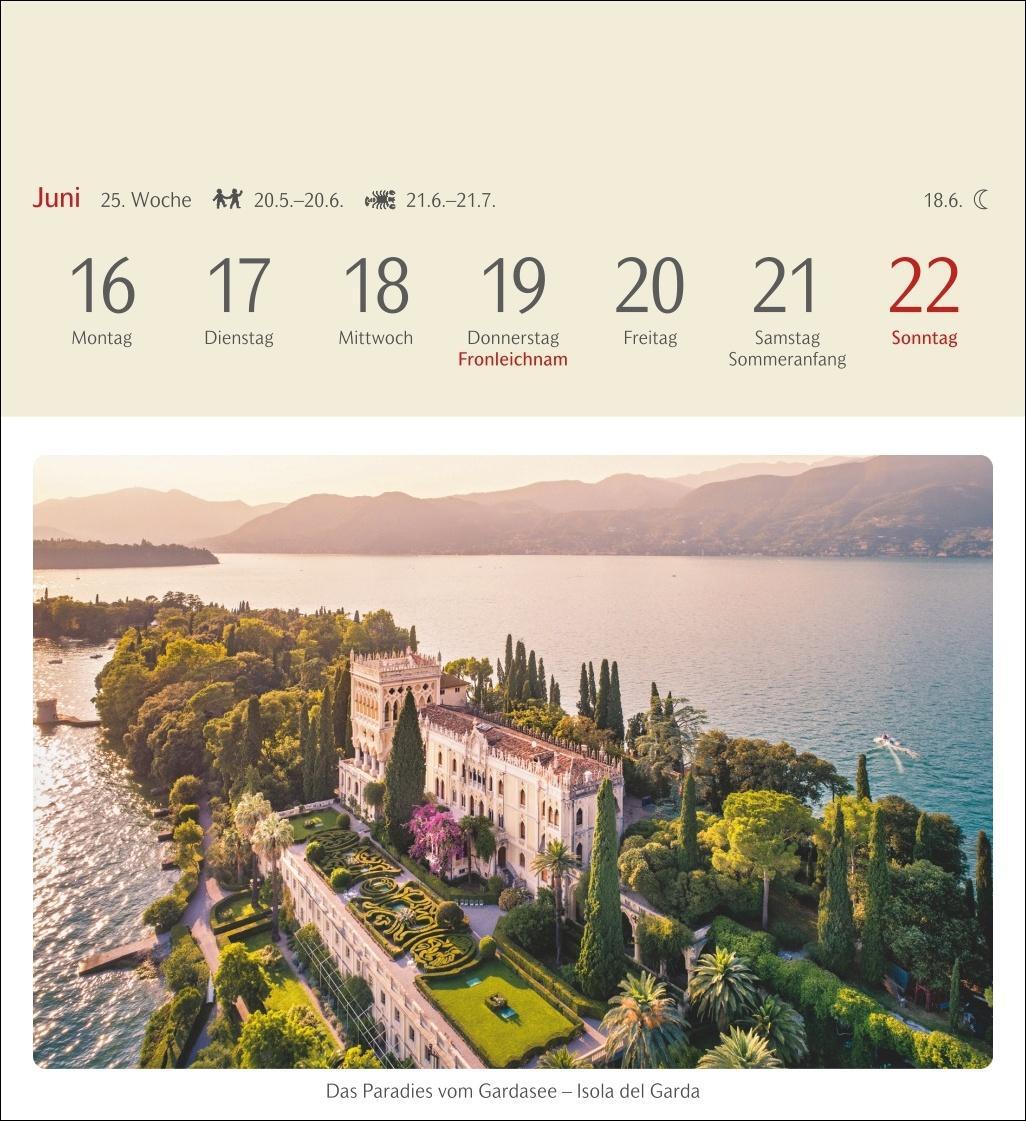 Bild: 9783840034862 | Das Glück liegt in Italien Postkartenkalender 2025 - Wochenkalender...