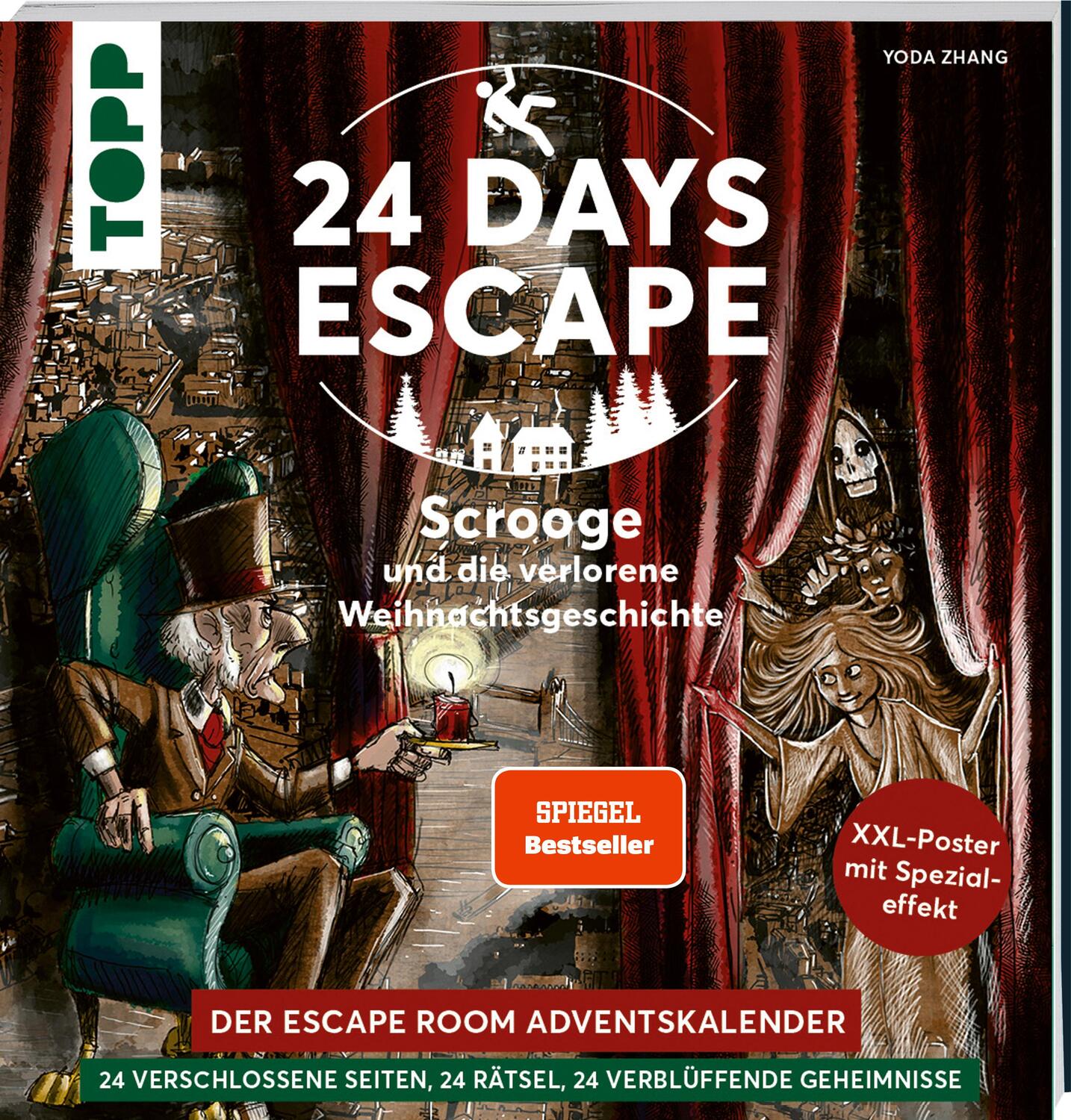 Cover: 9783772445576 | 24 DAYS ESCAPE - Der Escape Room Adventskalender: Scrooge und die...