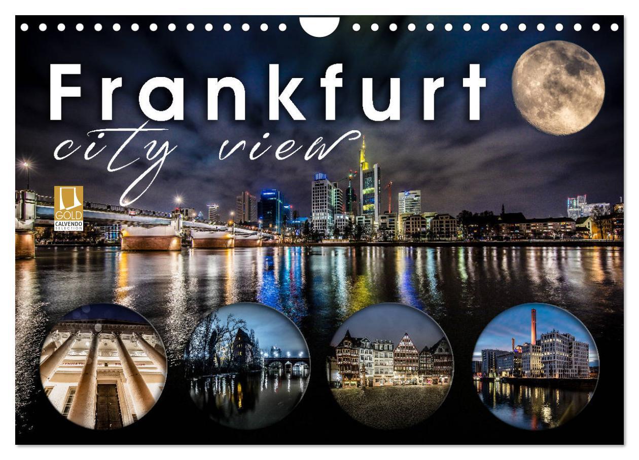 Cover: 9783435401864 | Frankfurt city view (Wandkalender 2025 DIN A4 quer), CALVENDO...