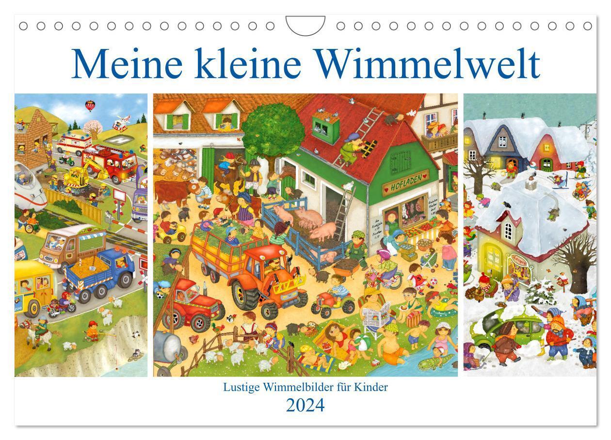 Cover: 9783675574229 | Meine kleine Wimmelwelt (Wandkalender 2024 DIN A4 quer), CALVENDO...