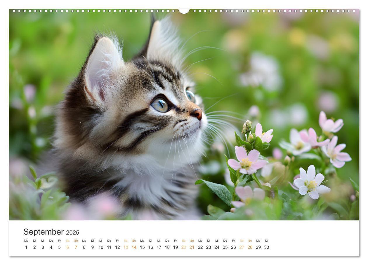 Bild: 9783457208014 | Zauberhafte Katzenbabys (Wandkalender 2025 DIN A2 quer), CALVENDO...