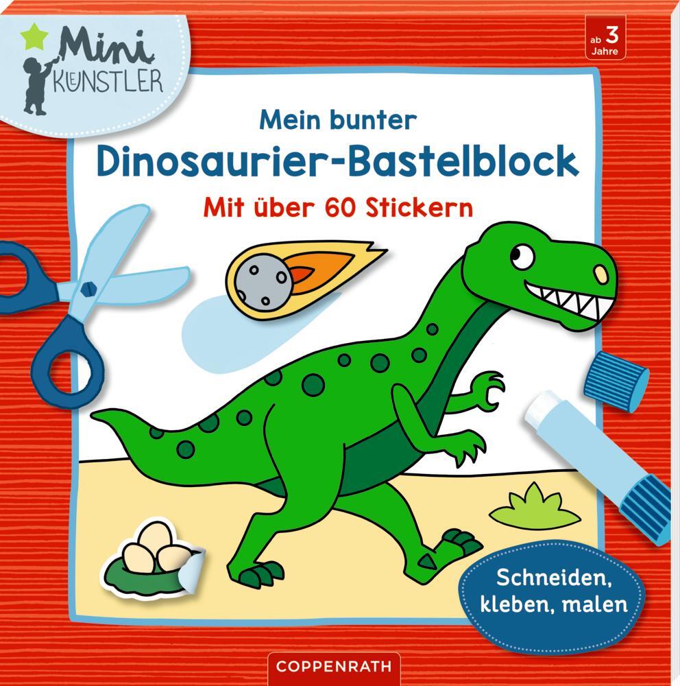 Cover: 9783649642084 | Mein bunter Dinosaurier-Bastelblock | Taschenbuch | Mini-Künstler