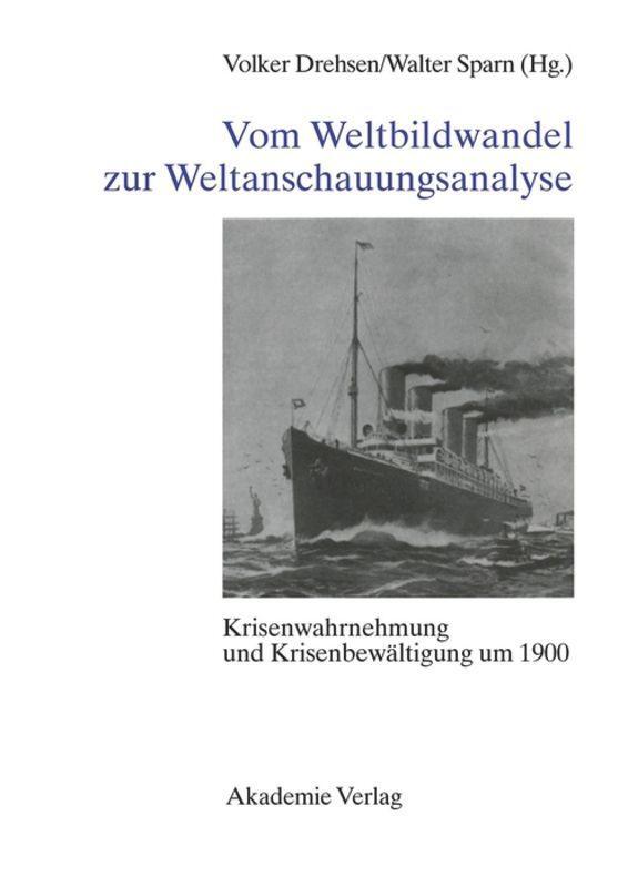 Cover: 9783050026220 | Vom Weltbildwandel zur Weltanschauungsanalyse | Walter Sparn (u. a.)