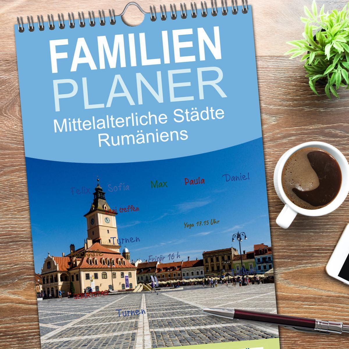 Bild: 9783457099780 | Familienplaner 2025 - Mittelalterliche Städte Rumäniens mit 5...