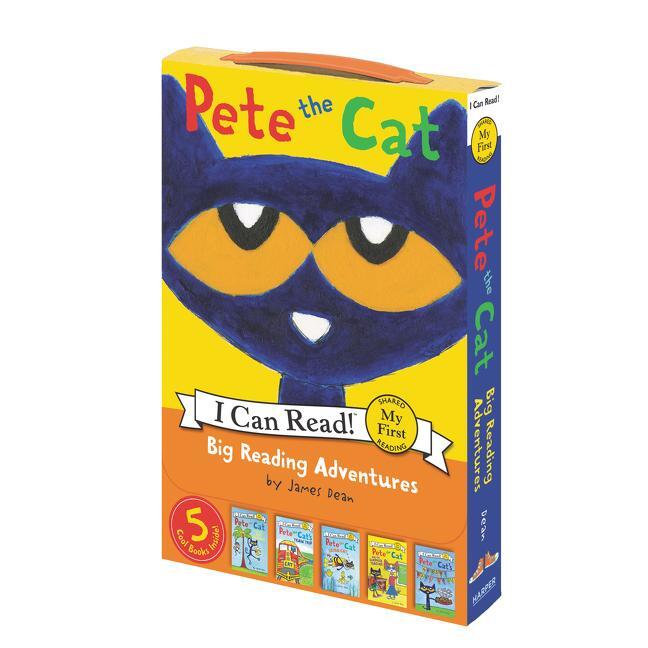 Cover: 9780062872593 | Pete the Cat: Big Reading Adventures | 5 Far-Out Books in 1 Box!