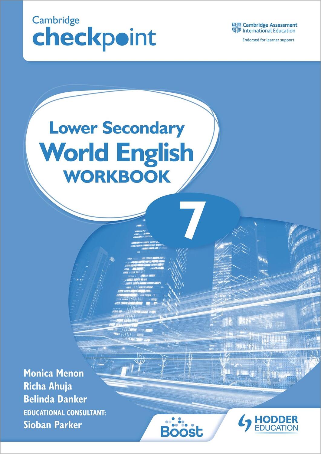 Cover: 9781398311350 | Cambridge Checkpoint Lower Secondary World English Workbook 7 | Menon