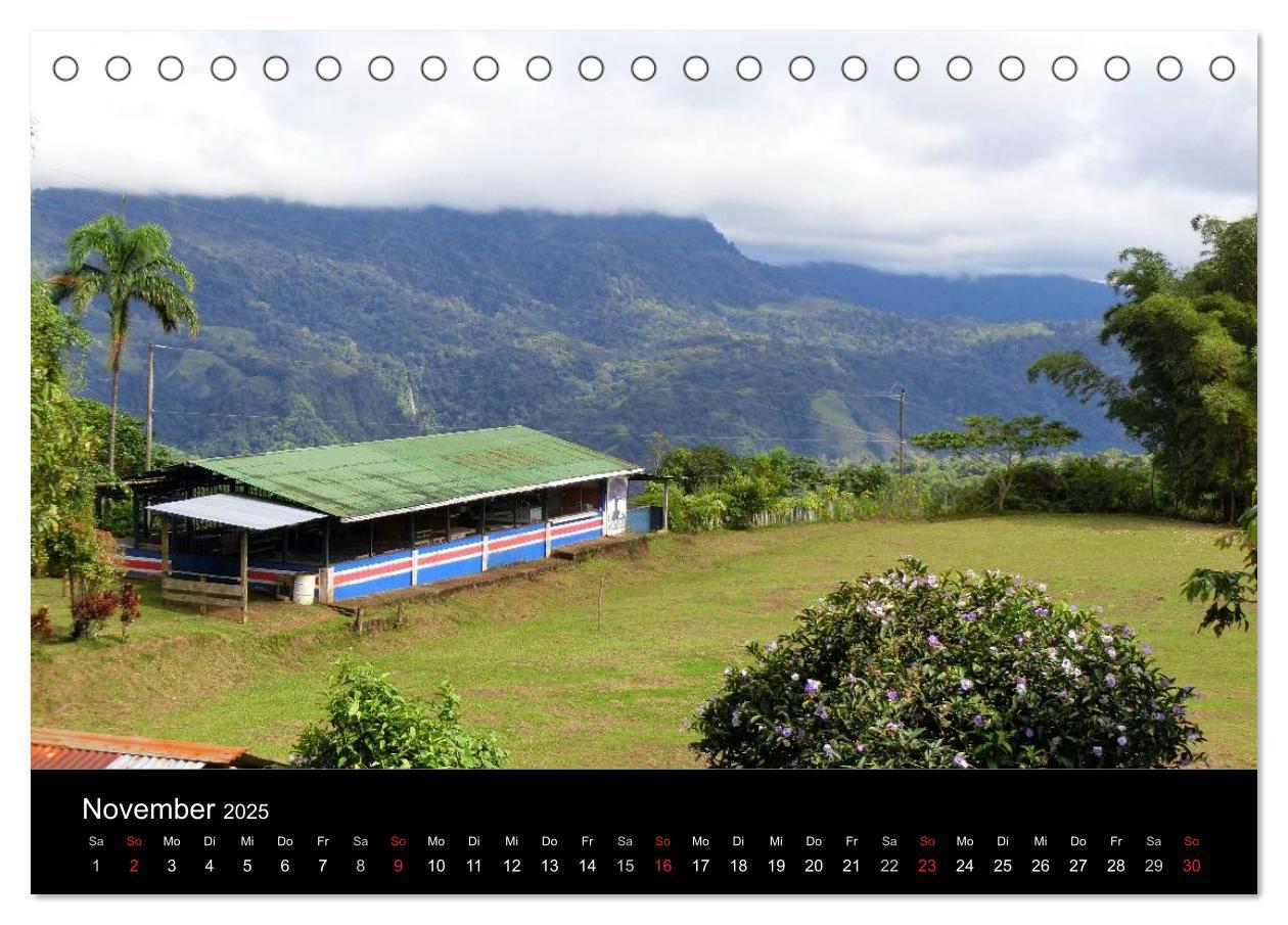 Bild: 9783435746279 | Costa Rica (Tischkalender 2025 DIN A5 quer), CALVENDO Monatskalender