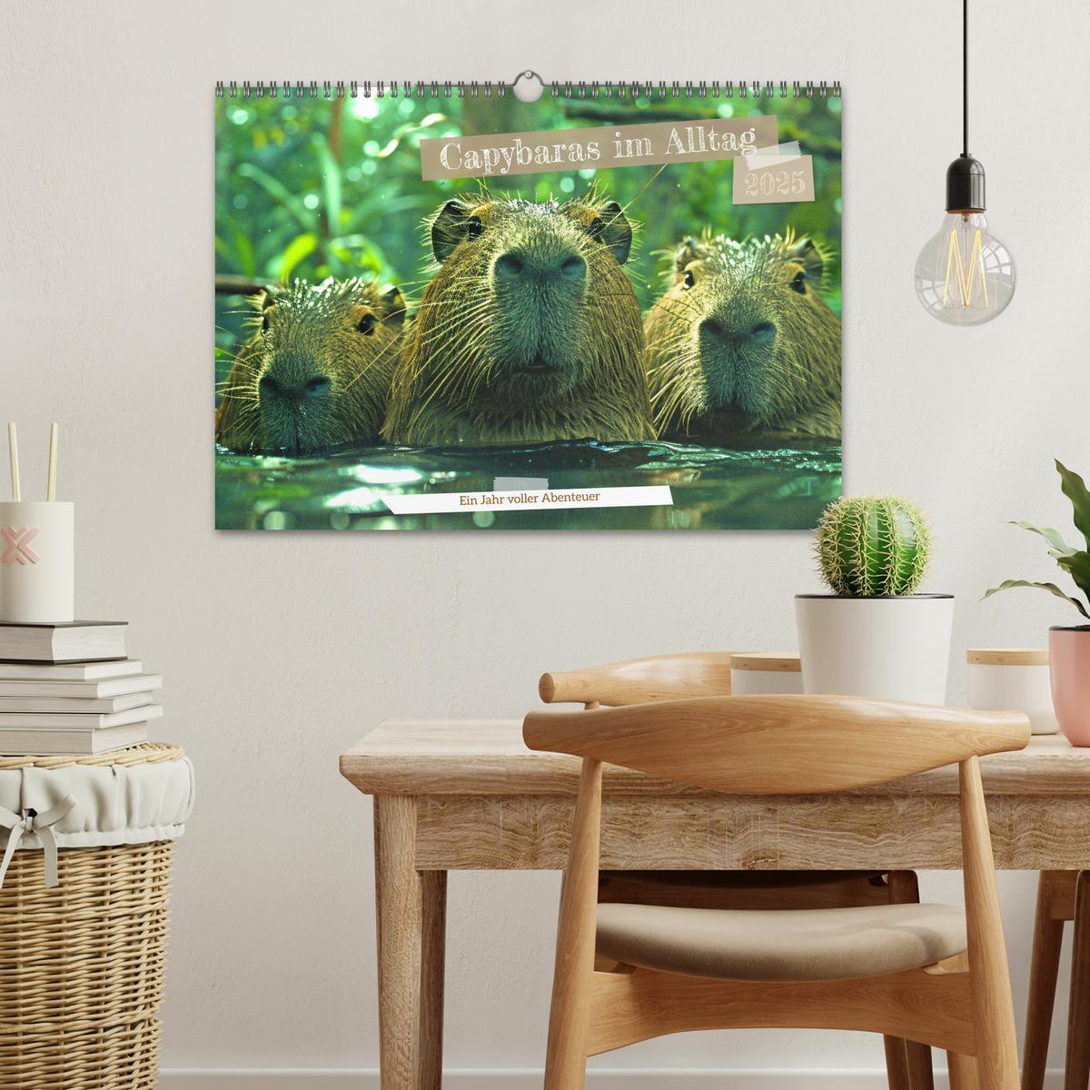 Bild: 9783457163955 | Capybaras im Alltag - Ein Jahr voller Abenteuer (Wandkalender 2025...