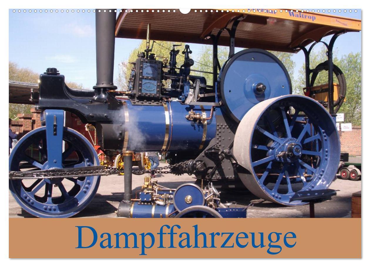 Cover: 9783435814008 | Dampffahrzeuge (Wandkalender 2025 DIN A2 quer), CALVENDO...