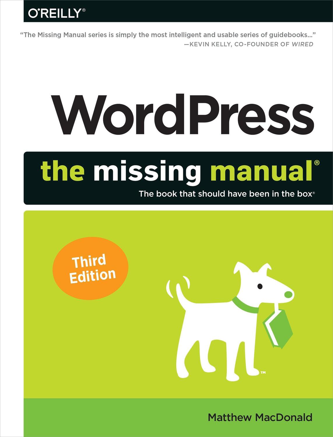 Cover: 9781492074168 | Wordpress: The Missing Manual: The Book That Should Have Been in...