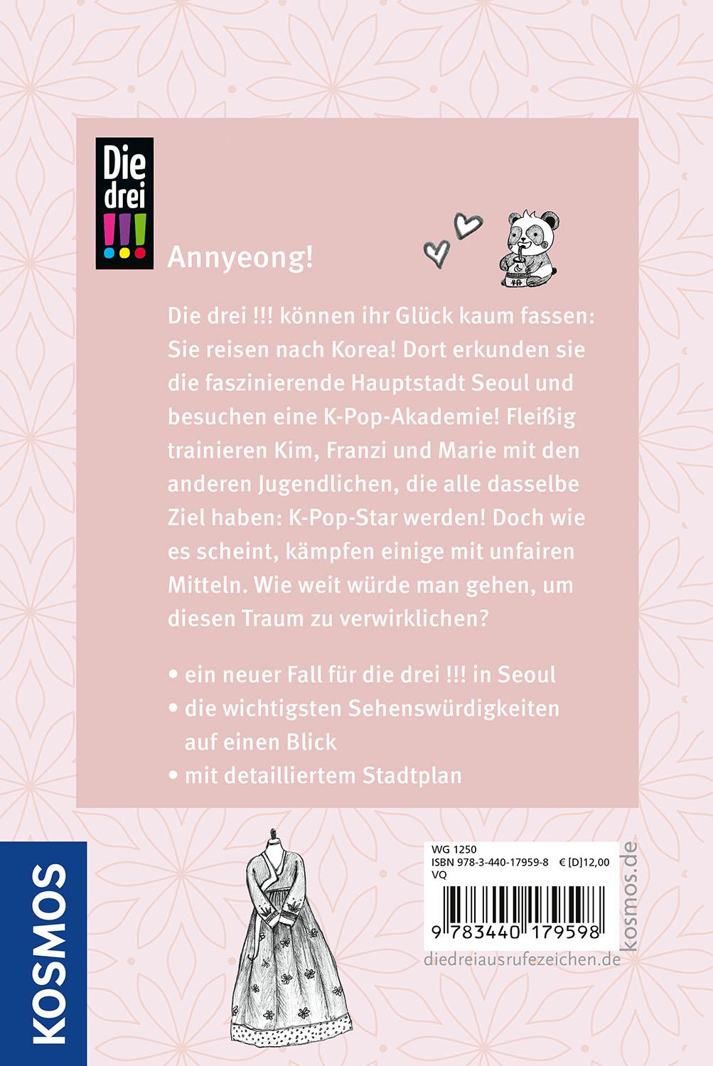 Bild: 9783440179598 | Die drei !!!, Krimi, K-Pop und ganz viel Korea | Anne Scheller | Buch