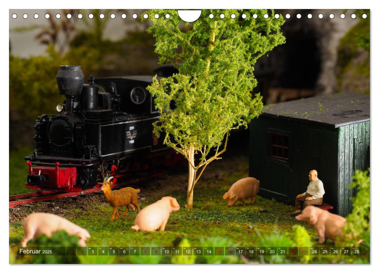 Bild: 9783435330133 | Kleine Waldbahn-Welt - Modellbahn in Spur 0 (Wandkalender 2025 DIN...