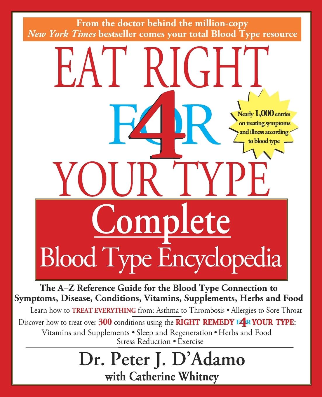 Cover: 9781573229203 | Eat Right 4 Your Type Complete Blood Type Encyclopedia | Taschenbuch