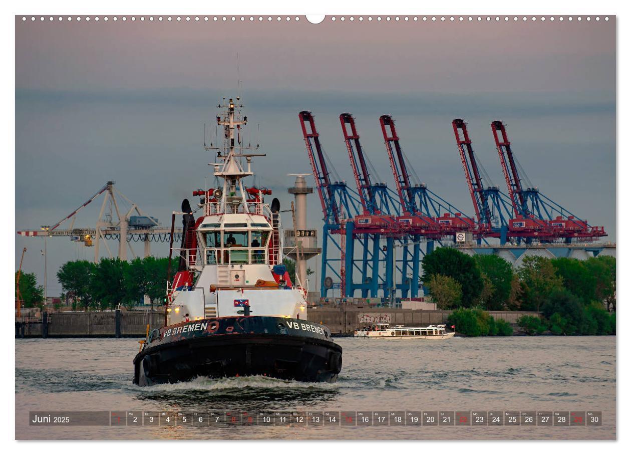 Bild: 9783435293148 | Hamburg Hafen (Wandkalender 2025 DIN A2 quer), CALVENDO Monatskalender