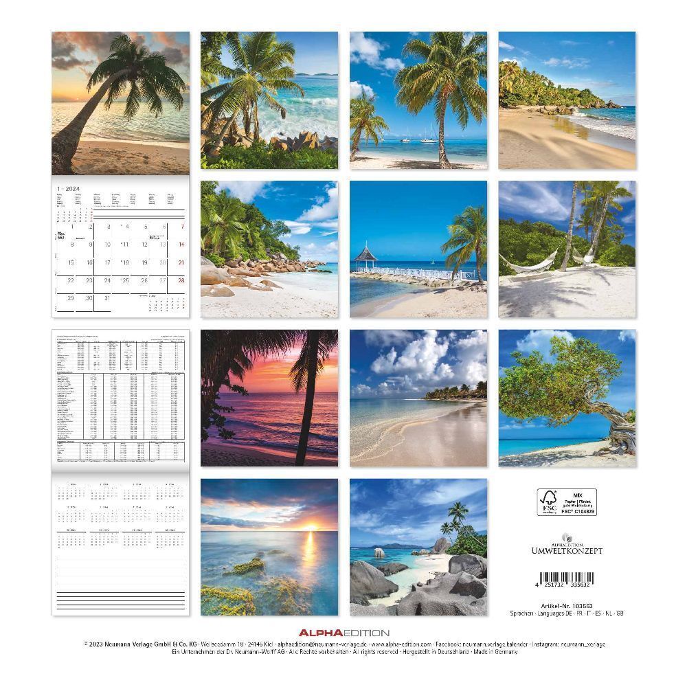 Bild: 4251732335632 | Summer Dreams 2024 - Broschürenkalender 30x30 cm (30x60 geöffnet) -...