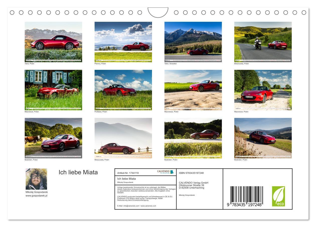 Bild: 9783435197248 | Ich liebe Miata (Wandkalender 2025 DIN A4 quer), CALVENDO...