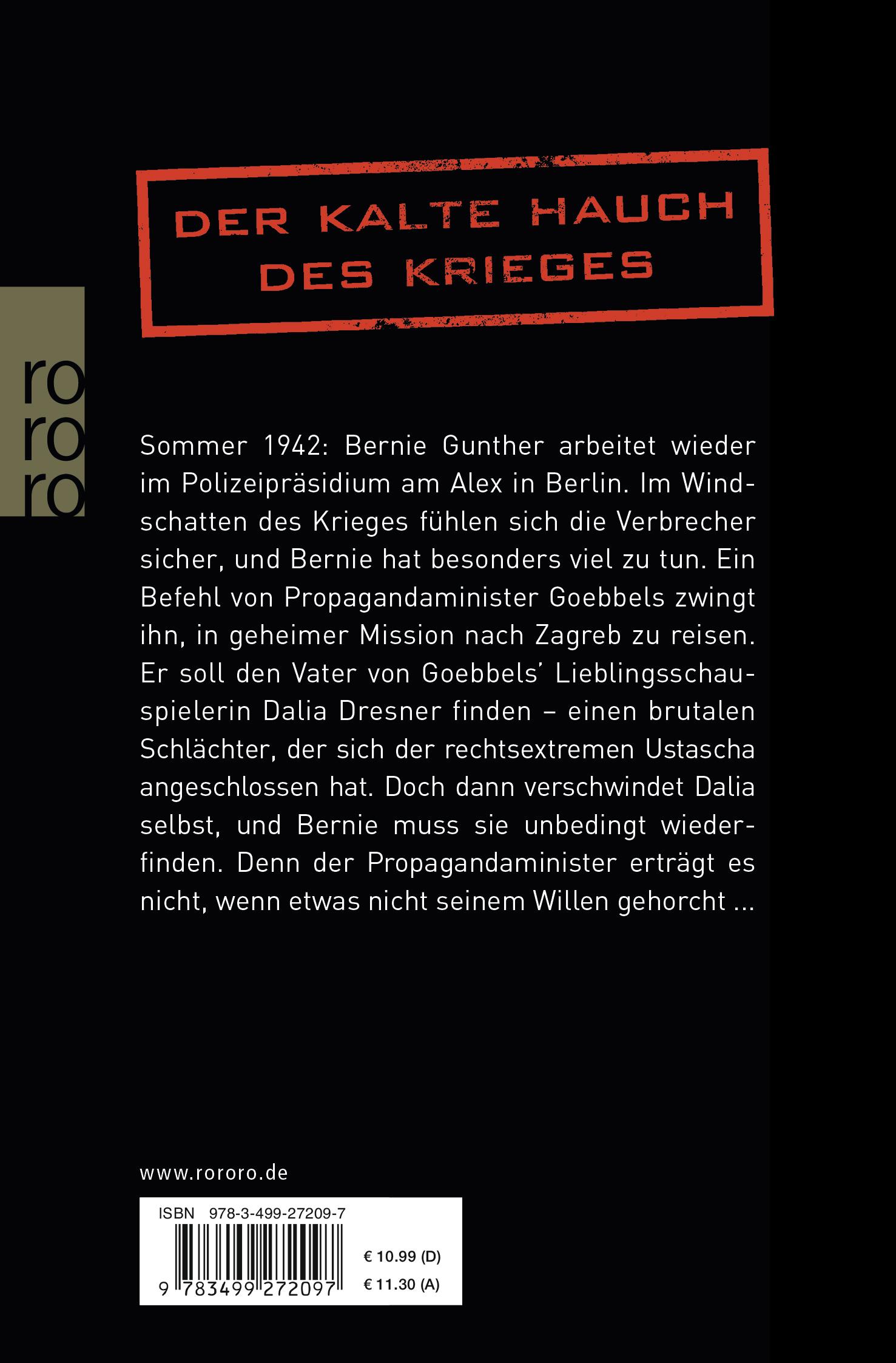 Rückseite: 9783499272097 | Operation Zagreb | Historischer Kriminalroman | Philip Kerr | Buch