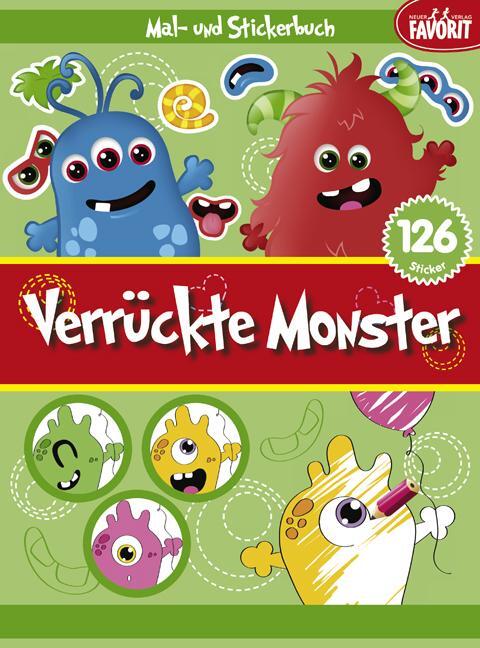 Cover: 9783849439859 | Verrückte Monster | Mal- und Stickerbuch | Taschenbuch | Deutsch