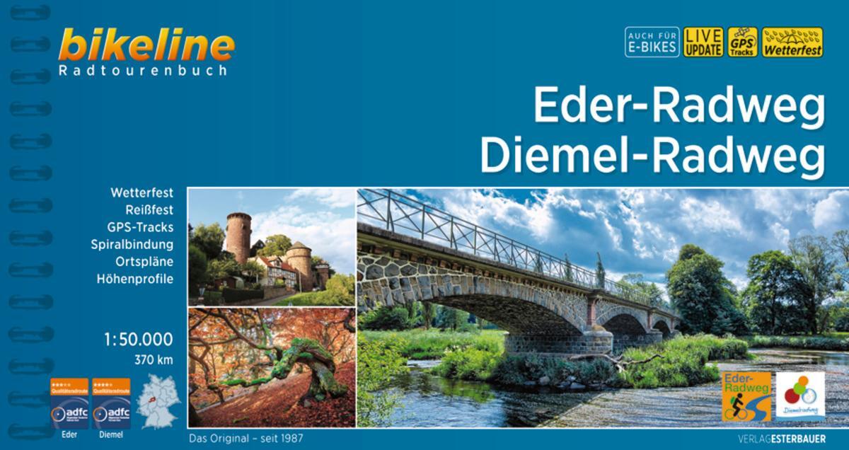 Cover: 9783711101075 | Eder-Radweg - Diemel-Radweg | 1:50.000, 370 km | Esterbauer Verlag