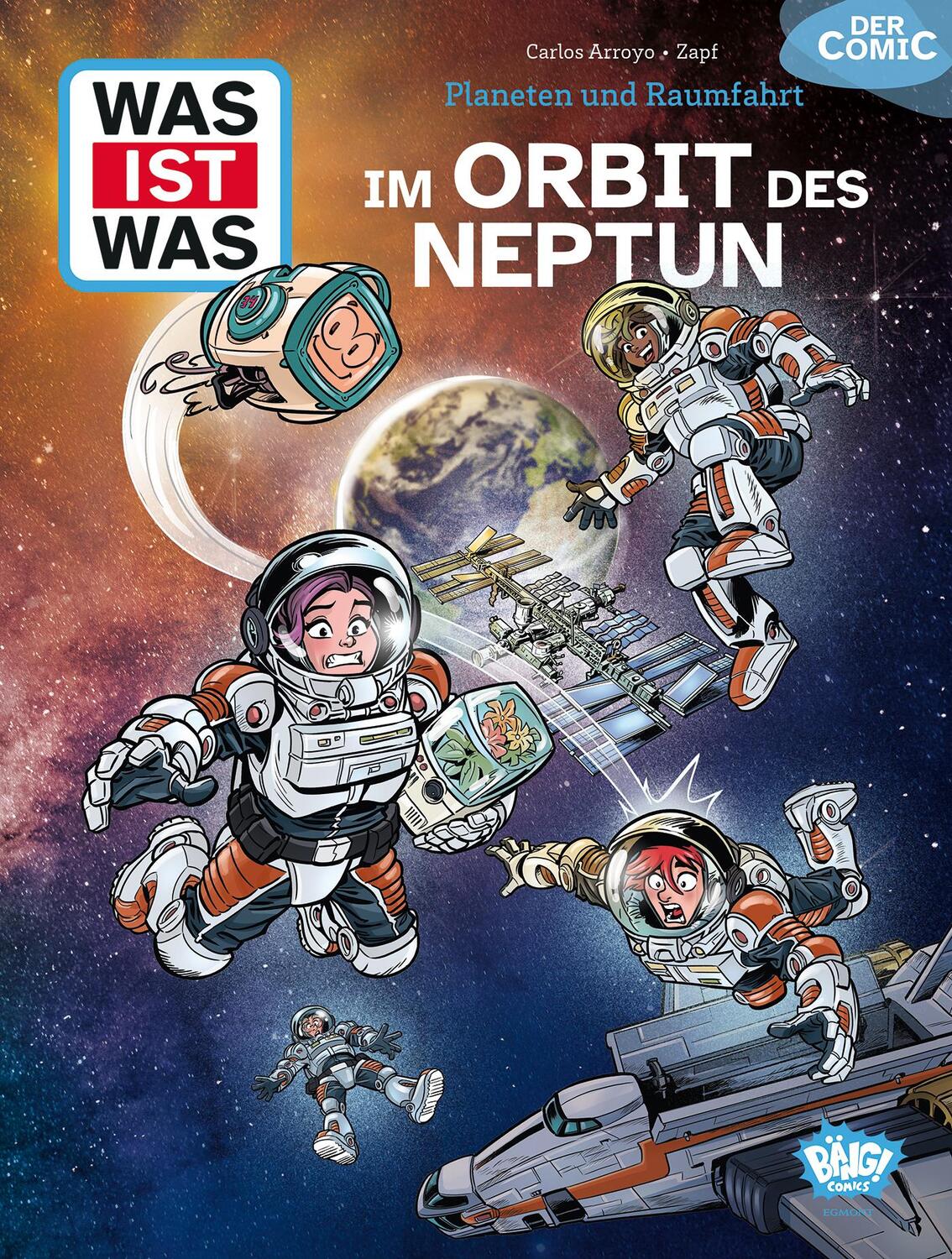 Cover: 9783770408634 | WAS IST WAS Comic - Planeten und Raumfahrt | Im Orbit des Neptun