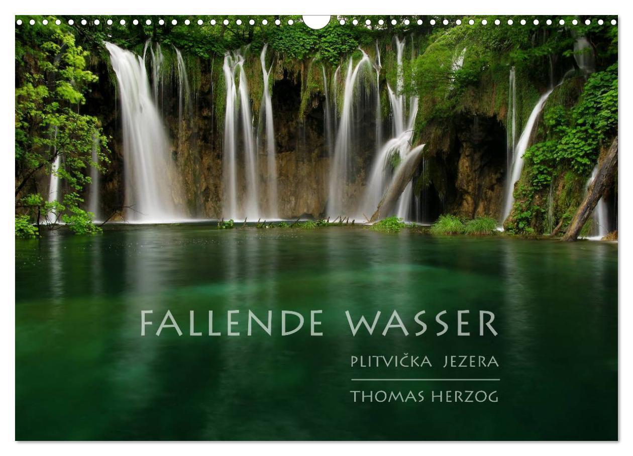 Cover: 9783435838011 | FALLENDE WASSER (Wandkalender 2025 DIN A3 quer), CALVENDO...