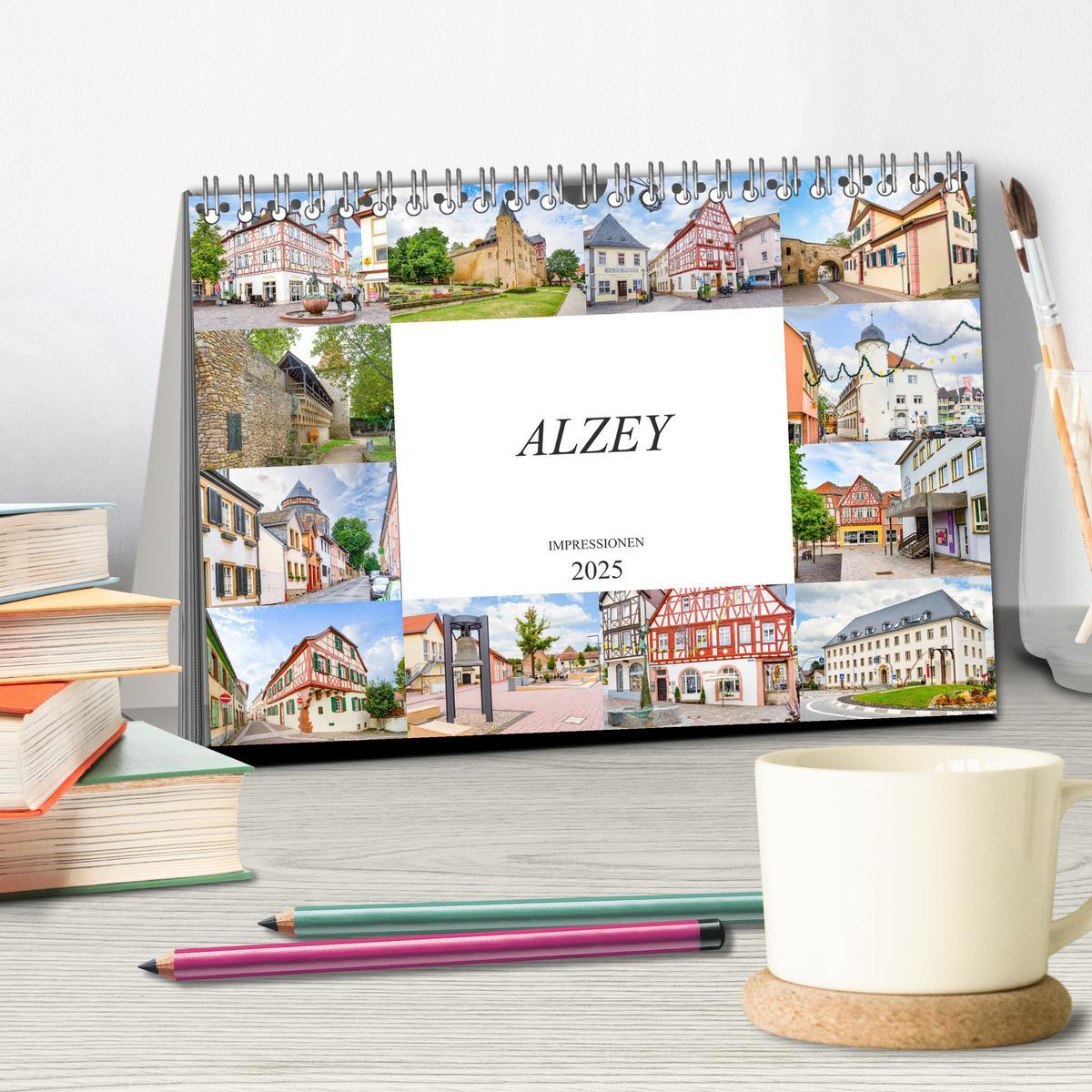 Bild: 9783435176076 | Alzey Impressionen (Tischkalender 2025 DIN A5 quer), CALVENDO...