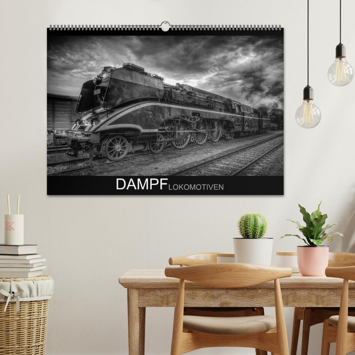 Bild: 9783435777716 | Dampflokomotiven (Wandkalender 2025 DIN A2 quer), CALVENDO...