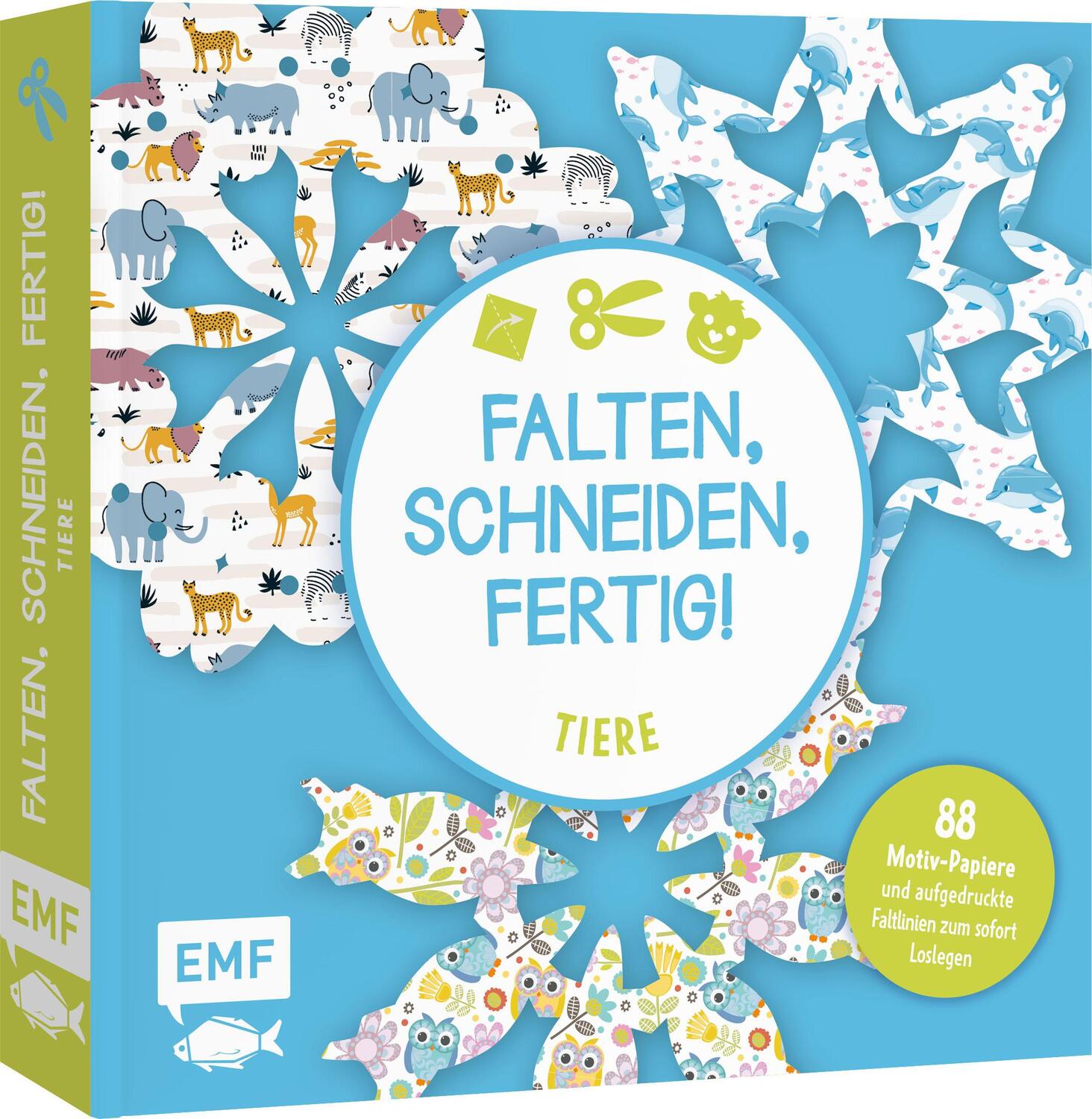 Cover: 9783745921229 | Bastelblock: Falten, Schneiden, fertig! - Tiere | Buch | 208 S. | 2024
