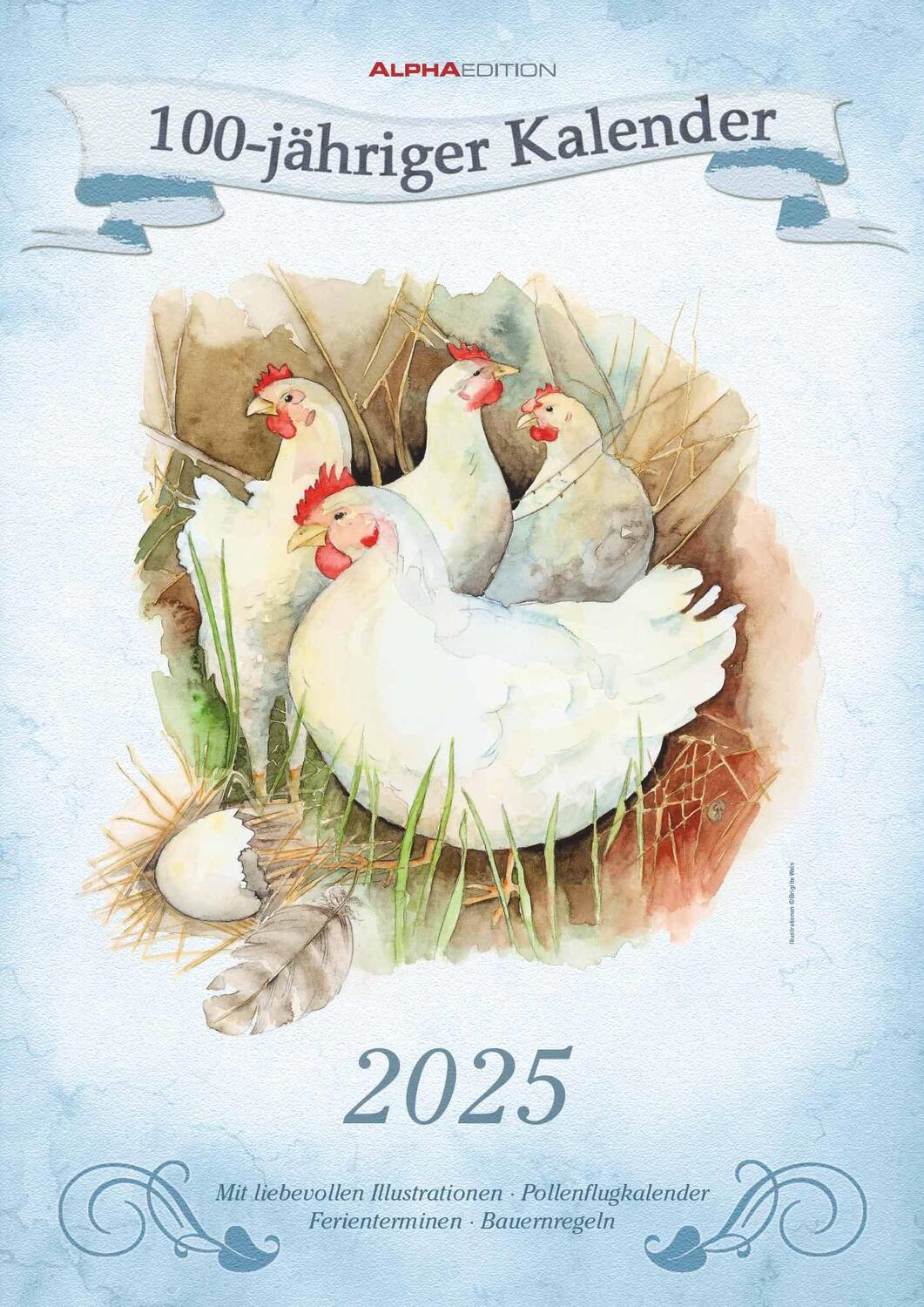 Cover: 4251732343415 | 100-jähriger Kalender 2025 - Bildkalender A3 (29,7x42 cm) - mit...