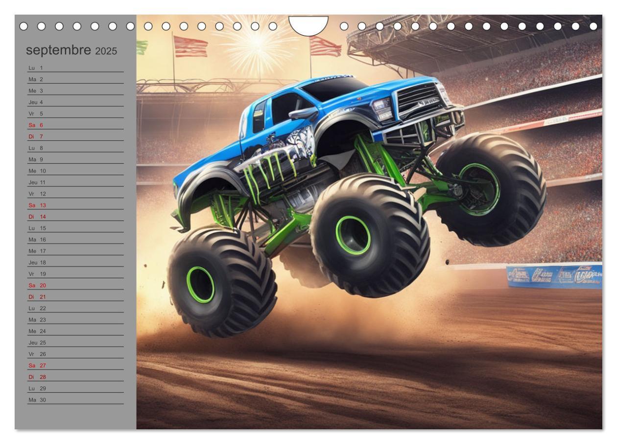 Bild: 9781325925254 | Monster trucks La confrontation ultime (Calendrier mural 2025 DIN...