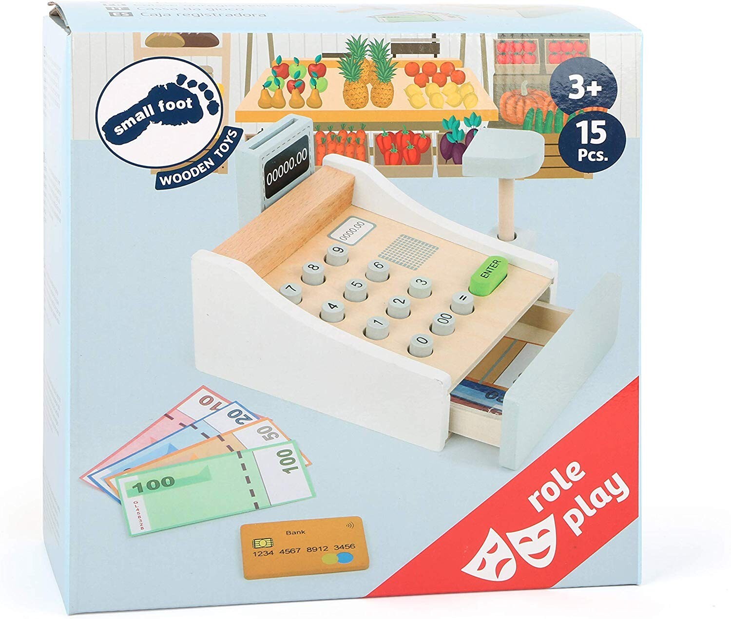 Cover: 4020972110992 | small foot 11099 - Spielkasse aus Holz, inklusive Scanner,...