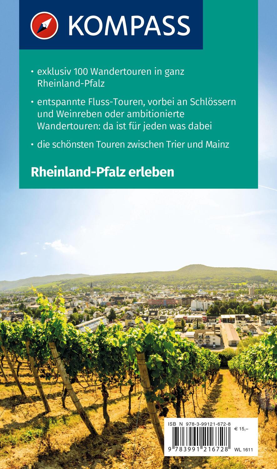 Rückseite: 9783991216728 | KOMPASS Wanderlust Rheinland Pfalz | Taschenbuch | 260 S. | Deutsch