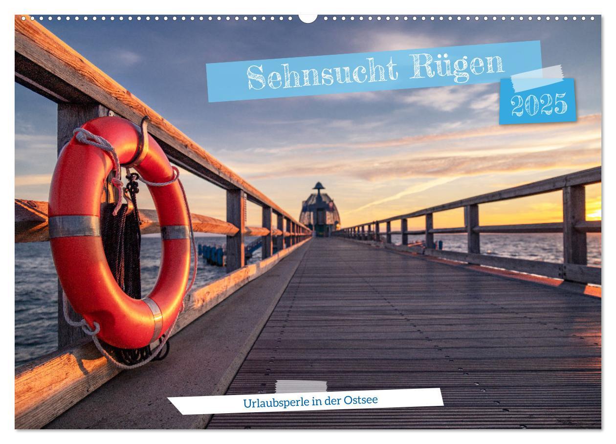 Cover: 9783383939136 | Sehnsucht Rügen (Wandkalender 2025 DIN A2 quer), CALVENDO...