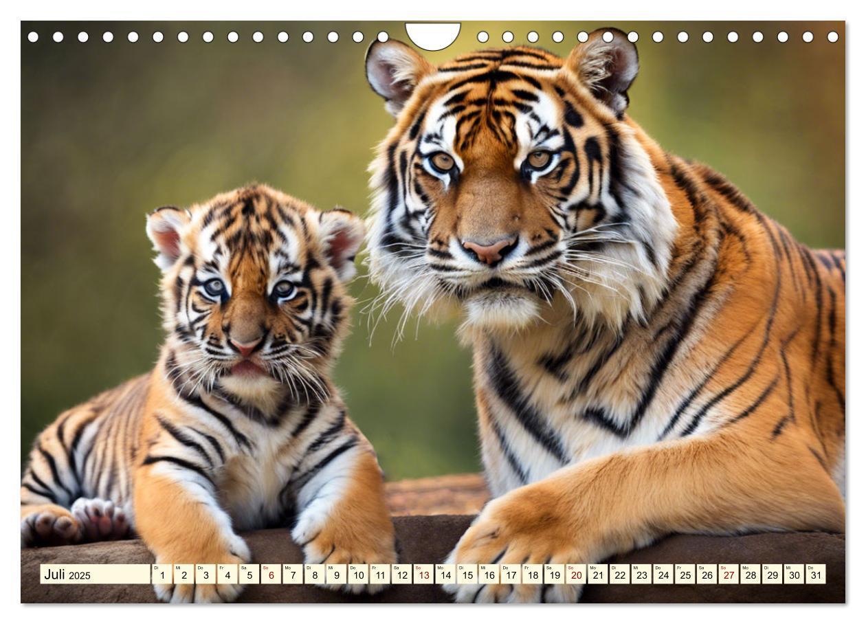 Bild: 9783383814105 | Tiger ganz nah (Wandkalender 2025 DIN A4 quer), CALVENDO...