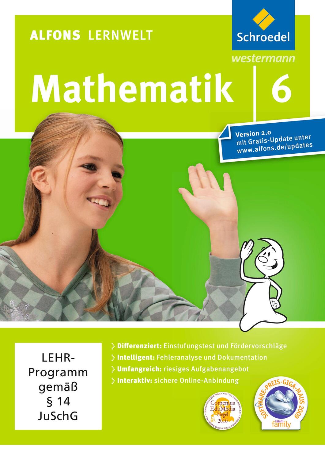 Cover: 9783507602700 | Alfons Lernwelt Lernsoftware Mathematik 6. DVD-ROM für Windows 7;...