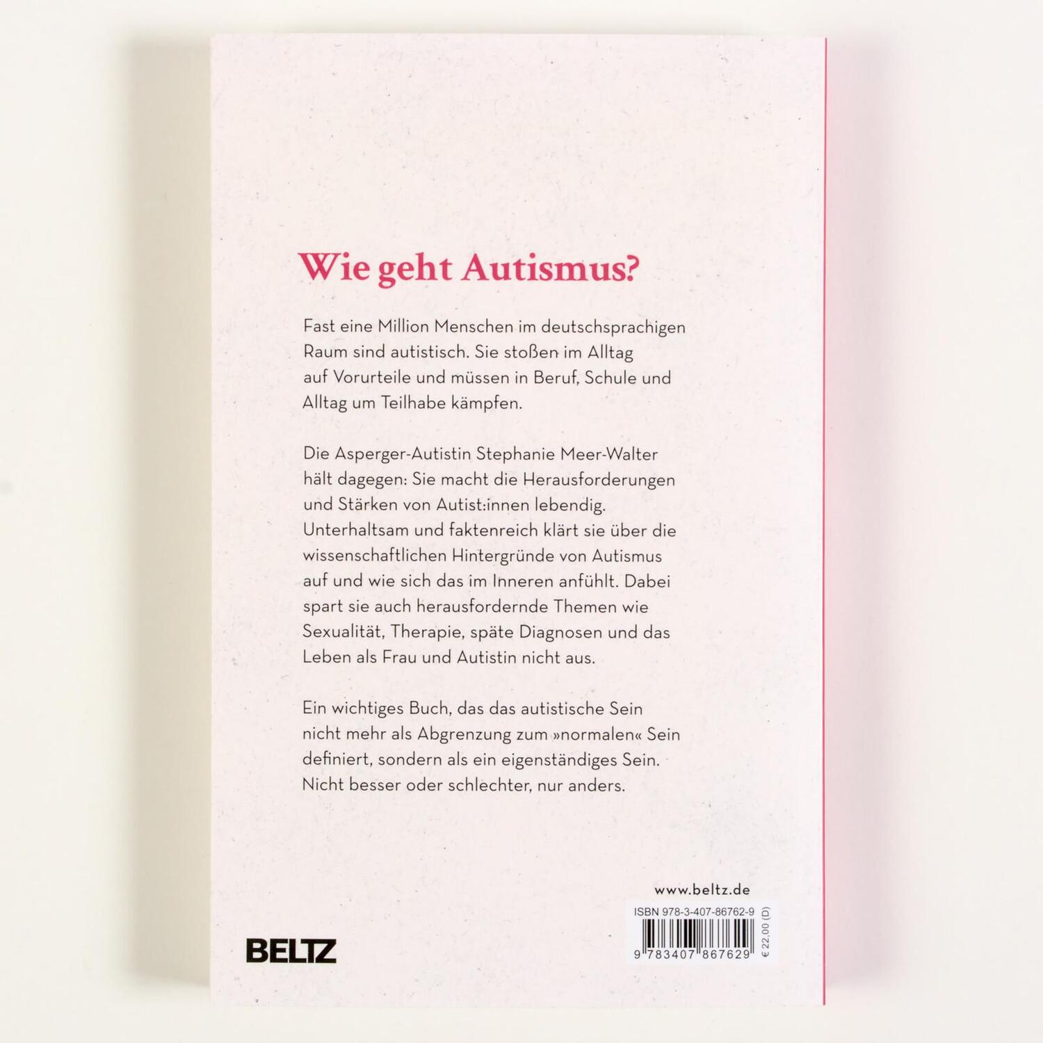 Rückseite: 9783407867629 | Autistisch? Kann ich fließend! | Stephanie Meer-Walter | Taschenbuch