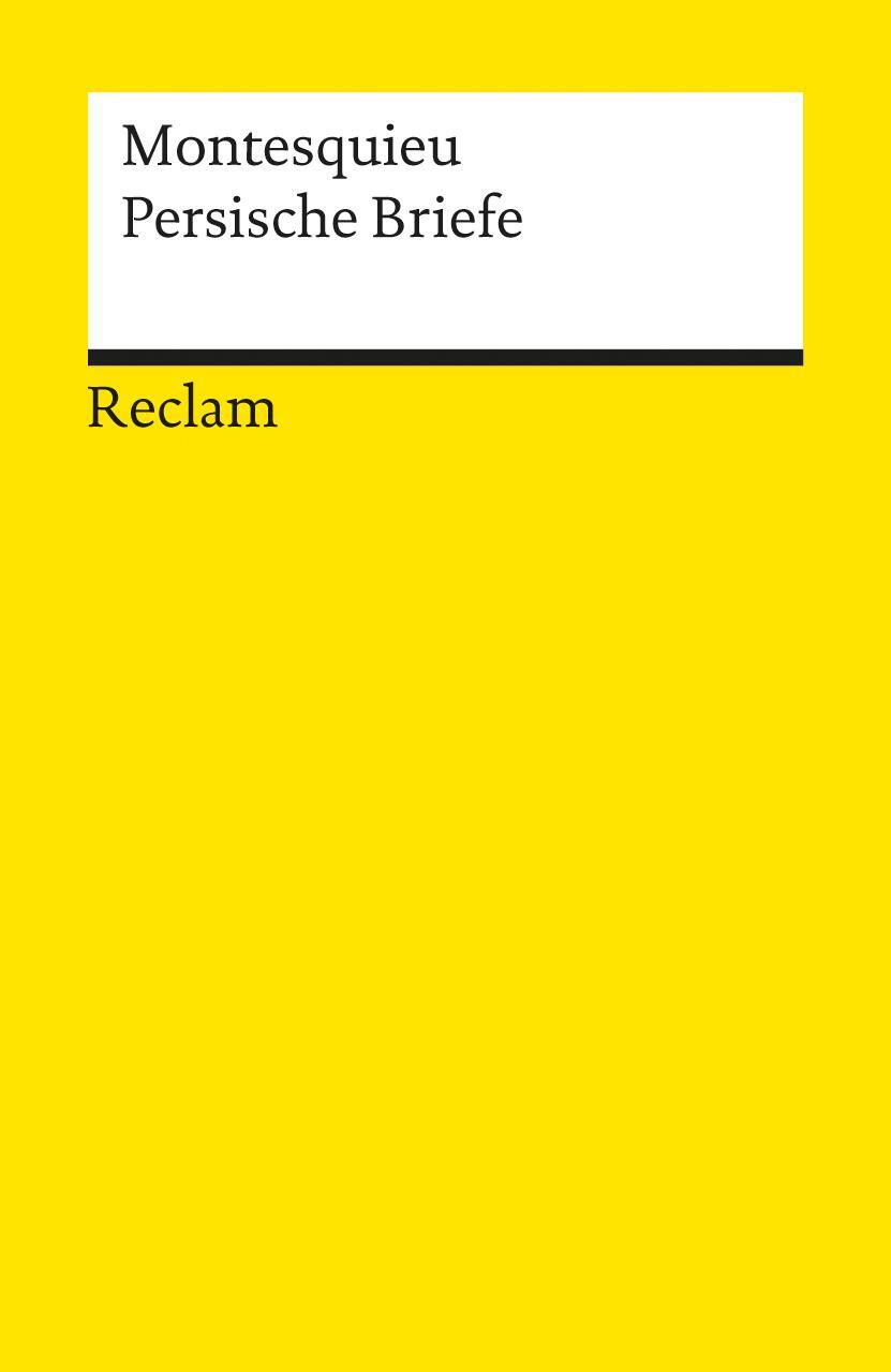 Cover: 9783150020517 | Persische Briefe | Charles de Montesquieu | Taschenbuch | Deutsch