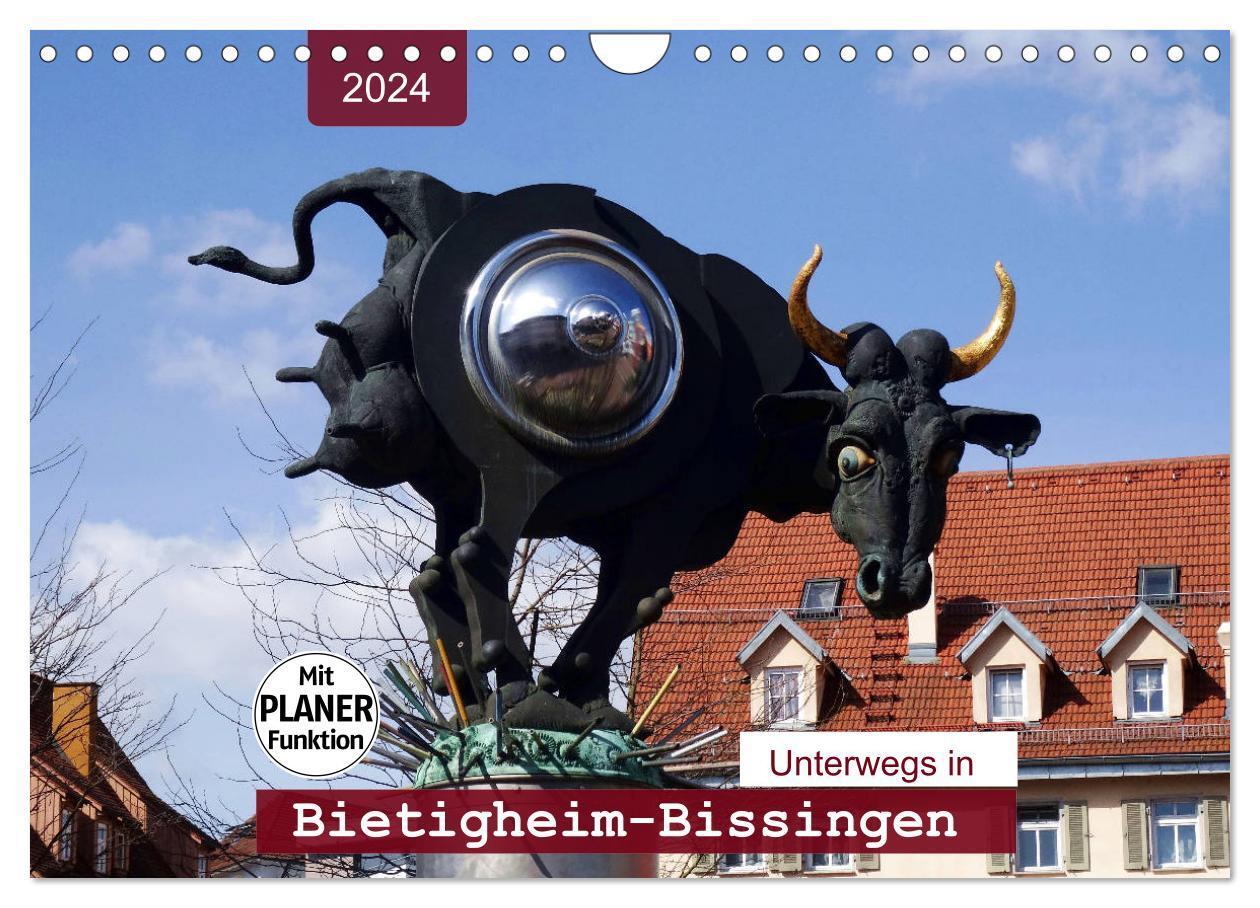 Cover: 9783675689145 | Unterwegs in Bietigheim-Bissingen (Wandkalender 2024 DIN A4 quer),...