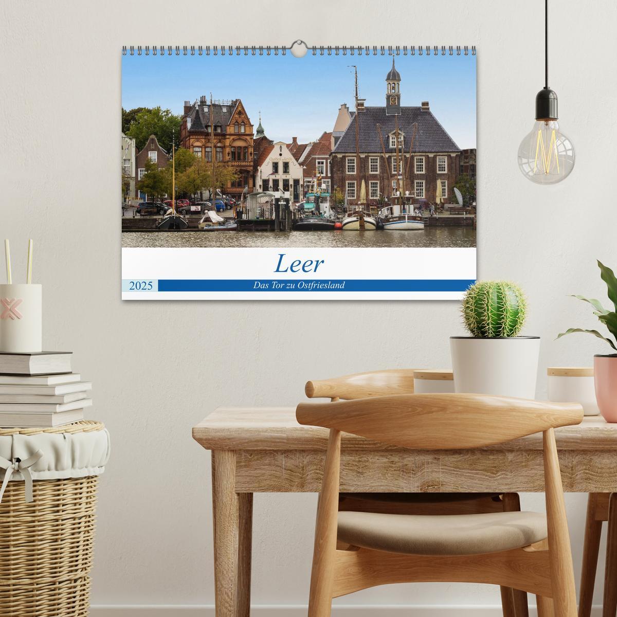 Bild: 9783435413775 | Leer - Das Tor zu Ostfriesland (Wandkalender 2025 DIN A3 quer),...