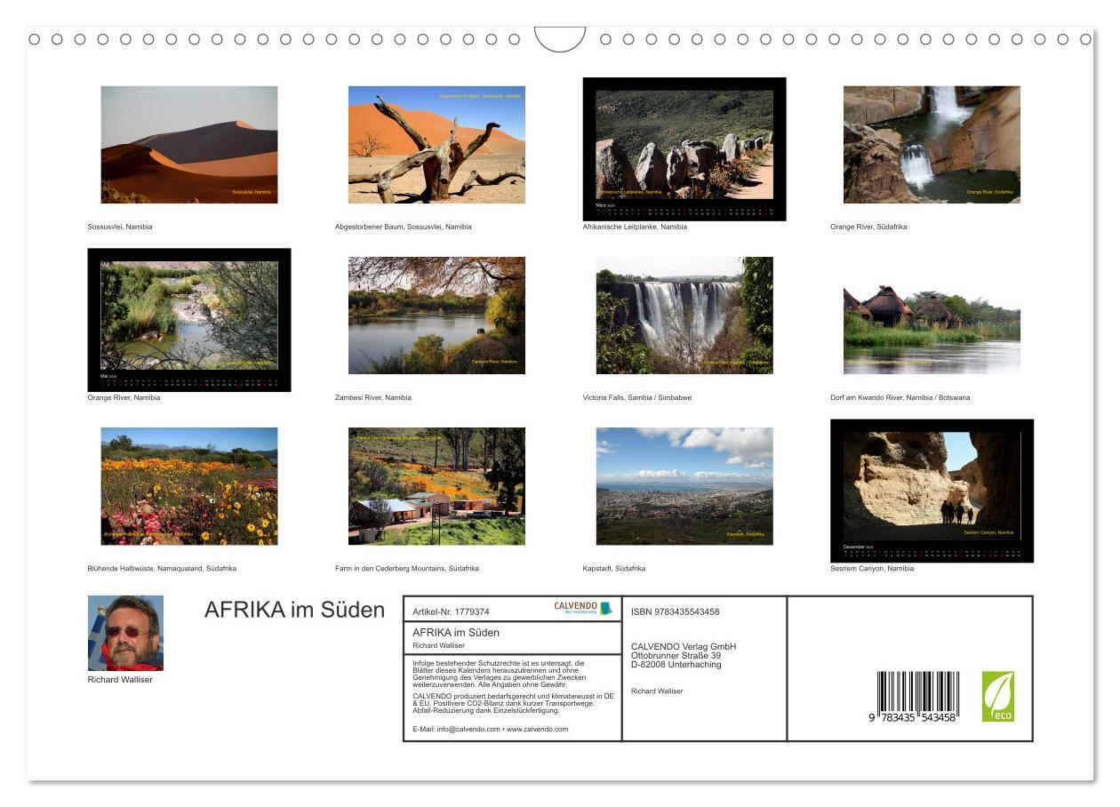 Bild: 9783435543458 | AFRIKA im Süden (Wandkalender 2025 DIN A3 quer), CALVENDO...