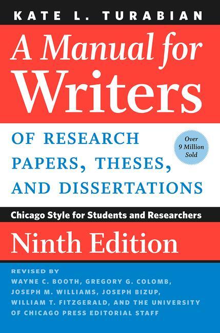 Cover: 9780226713892 | Manual for Writers of Research Papers, Theses, and Dissertations