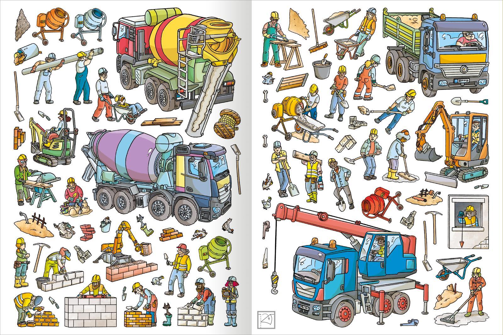 Bild: 9783845860640 | Mein Stickerheft Baustelle | Über 300 Sticker | Sebastian Coenen